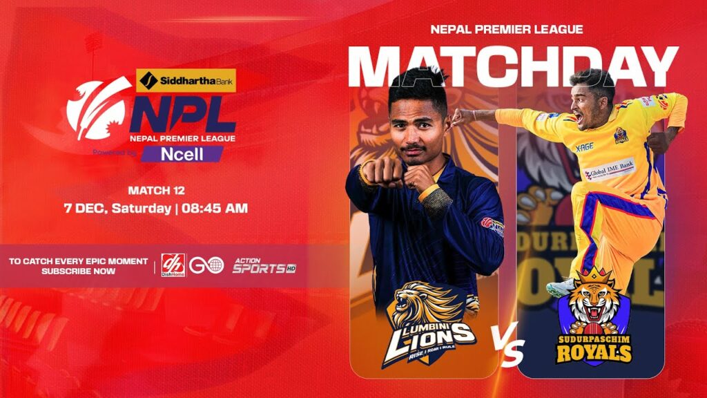 Sudurpaschim Royals battle Lumbini Lions | Watch Live Online