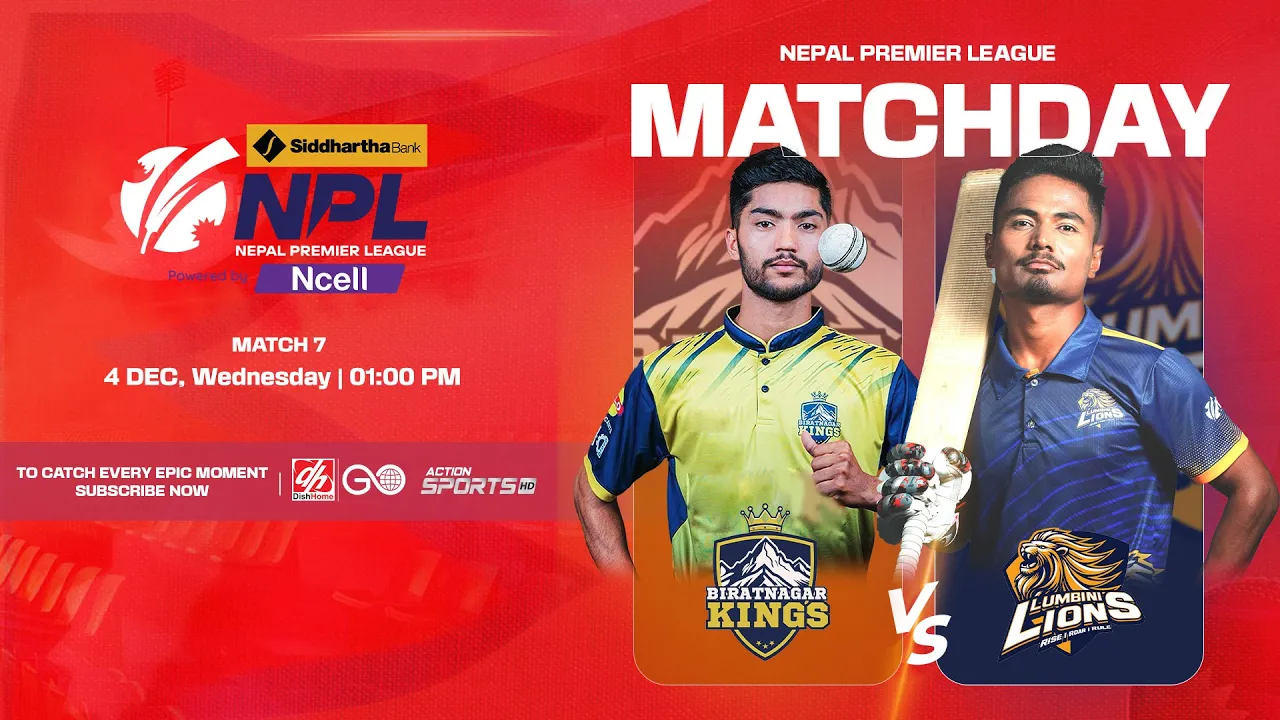 Biratnagar Kings Vs. Lumbini Lions | Watch Live Online