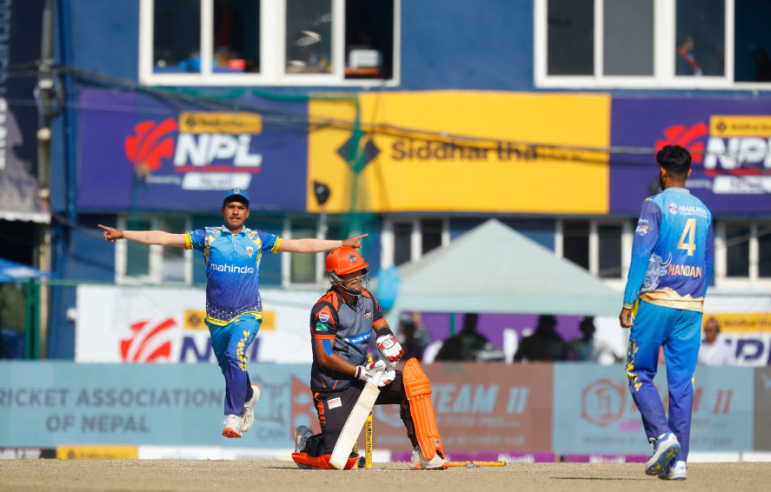 Karnali Yaks Secure Qualifier Spot with 21-Run Win Over Chitwan Rhinos in NPL Eliminator