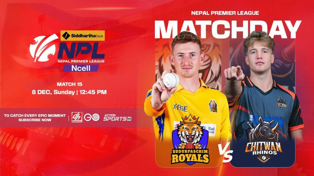 NPL Match Live Online – Sudurpaschim Royals vs Chitwan Rhinos