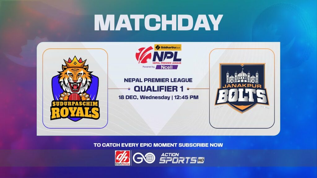 Sudurpaschim Royals vs Janakpur Bolts | NPL Qualifier | Watch Live Online