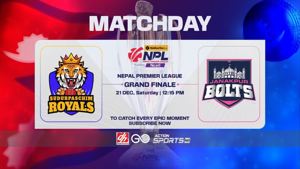 NPL 2024 Live | Sudurpaschim Royals vs. Janakpur Bolts | Watch LIVE Online